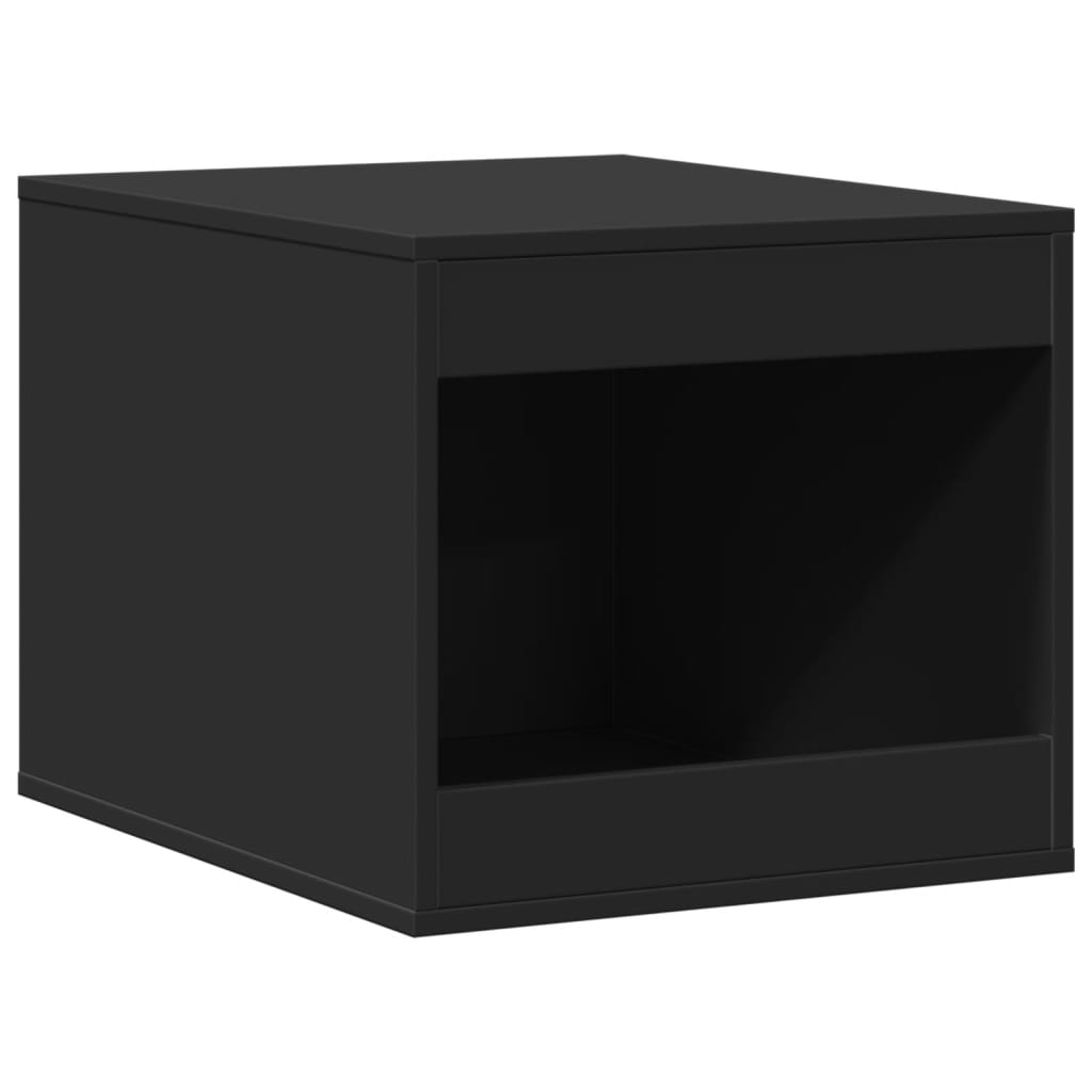 vidaXL Mueble arenero para gatos madera ingeniería negro 47x59x42 cm