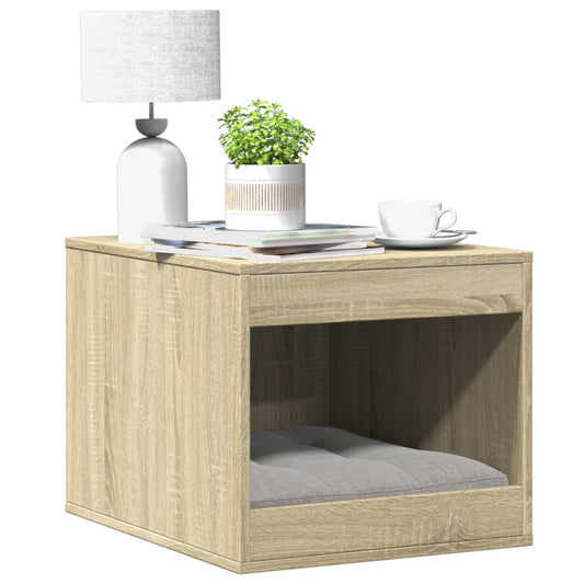 vidaXL Mueble arenero para gatos madera roble Sonoma 47x59x42 cm