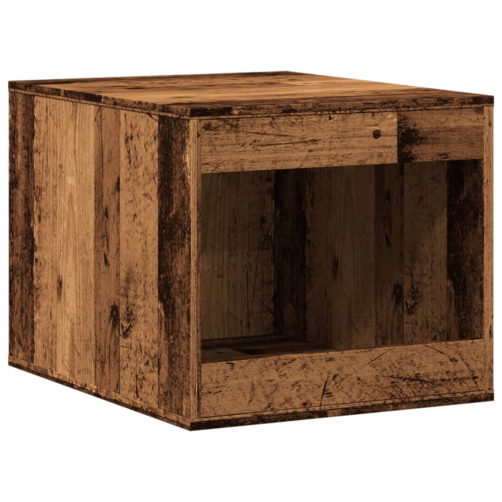 vidaXL Mueble arenero de gatos madera ingeniería envejecida 47x59x42cm