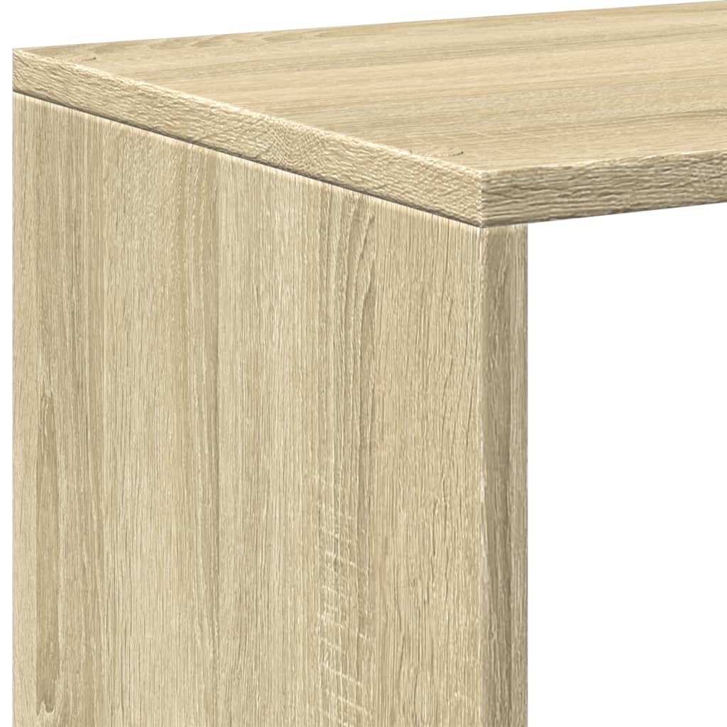 vidaXL Librería divisor 3 niveles madera roble Sonoma 99x29x99 cm