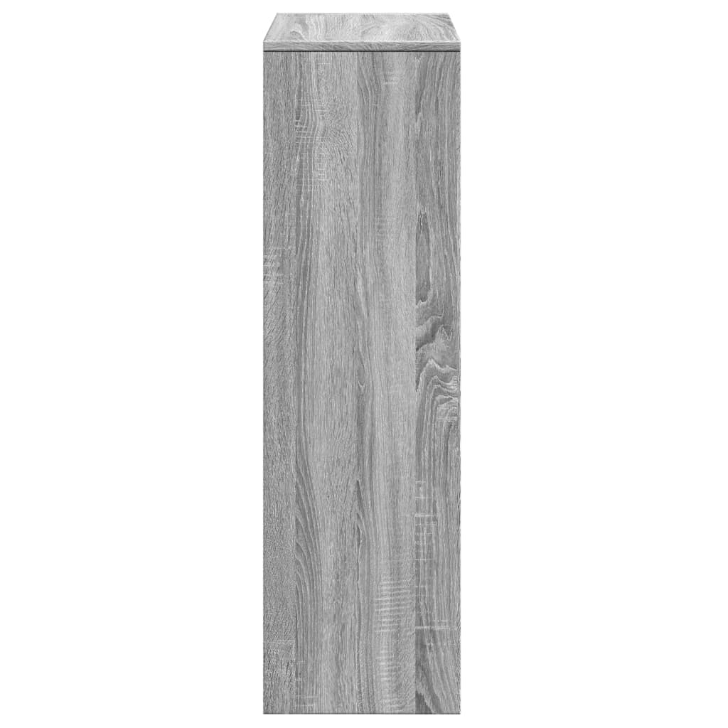 vidaXL Librería divisor 3 niveles madera gris Sonoma 99x29x99 cm