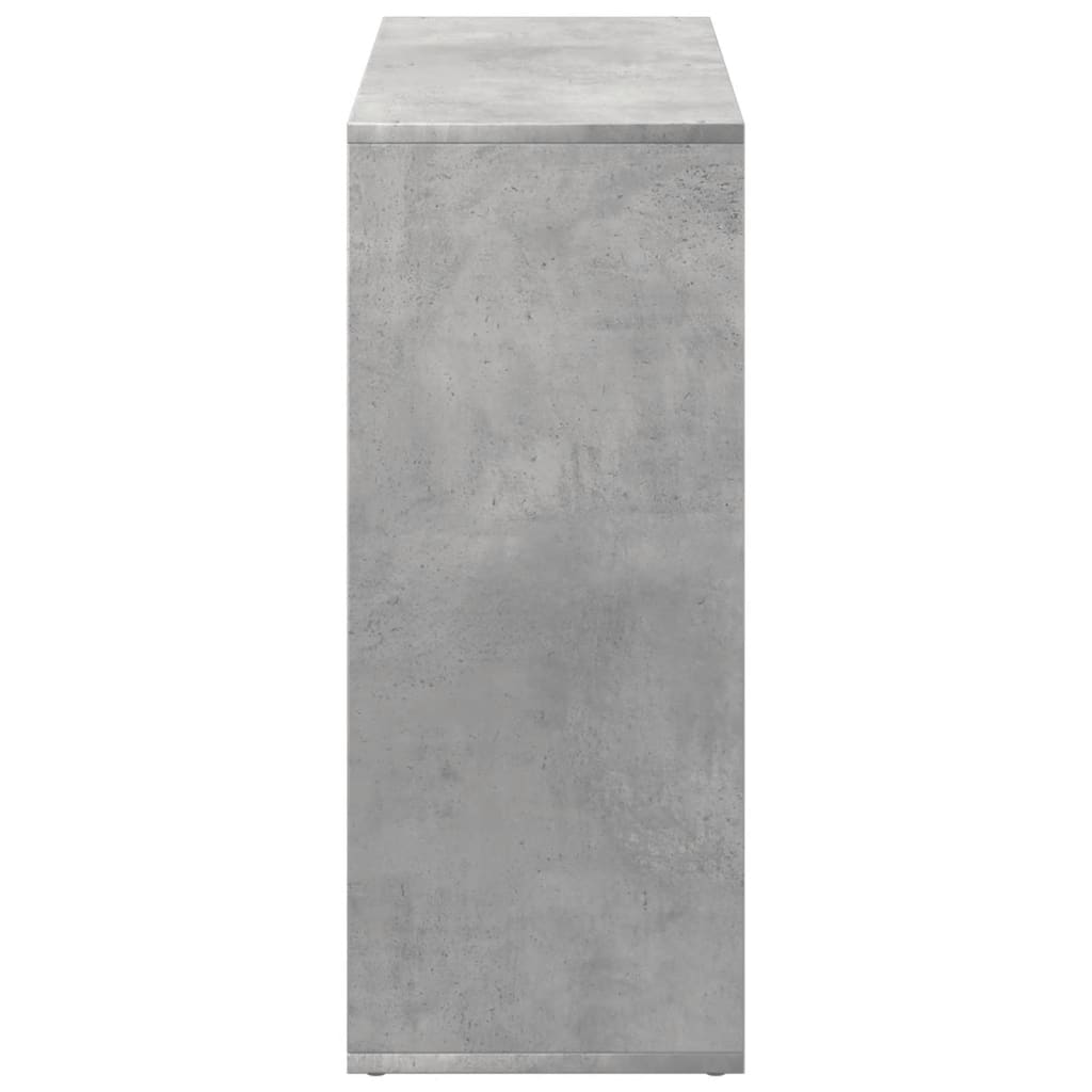 vidaXL Librería divisora madera gris hormigón 69,5x29x69,5 cm