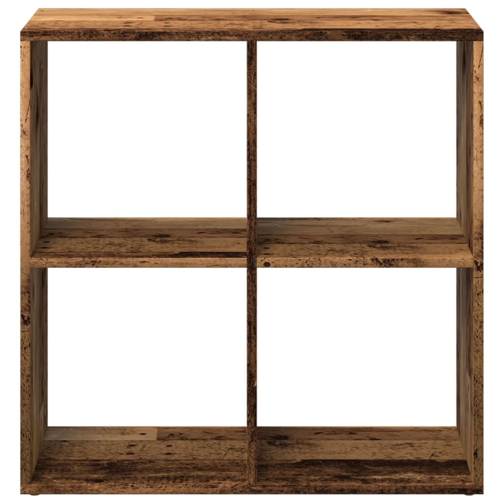 vidaXL Librería divisor madera ingeniería envejecida 69,5x29x69,5 cm