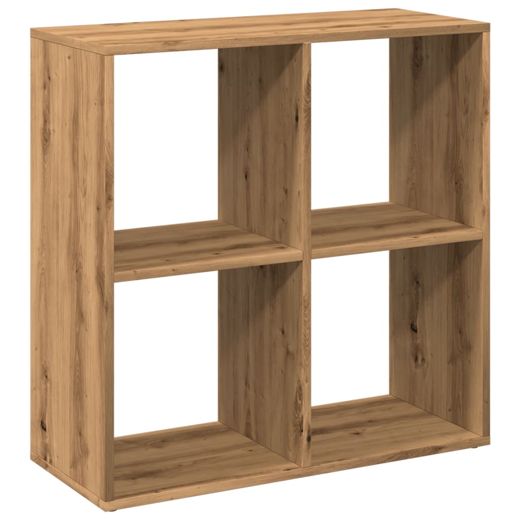 vidaXL Librería divisora madera roble artisan 69,5x29x69,5 cm