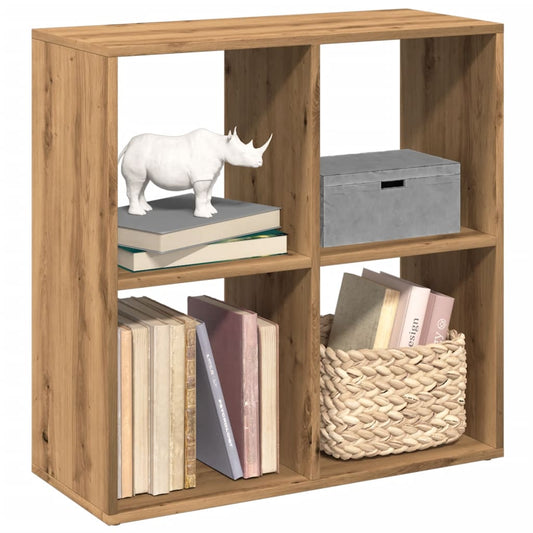 vidaXL Librería divisora madera roble artisan 69,5x29x69,5 cm