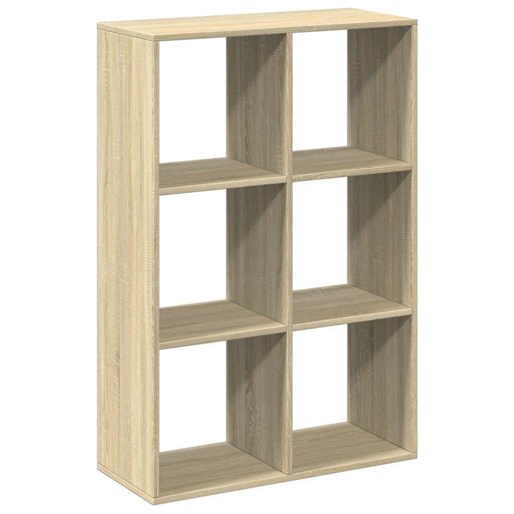 vidaXL Librería divisor madera ingeniería roble Sonoma 69,5x29x103,5cm