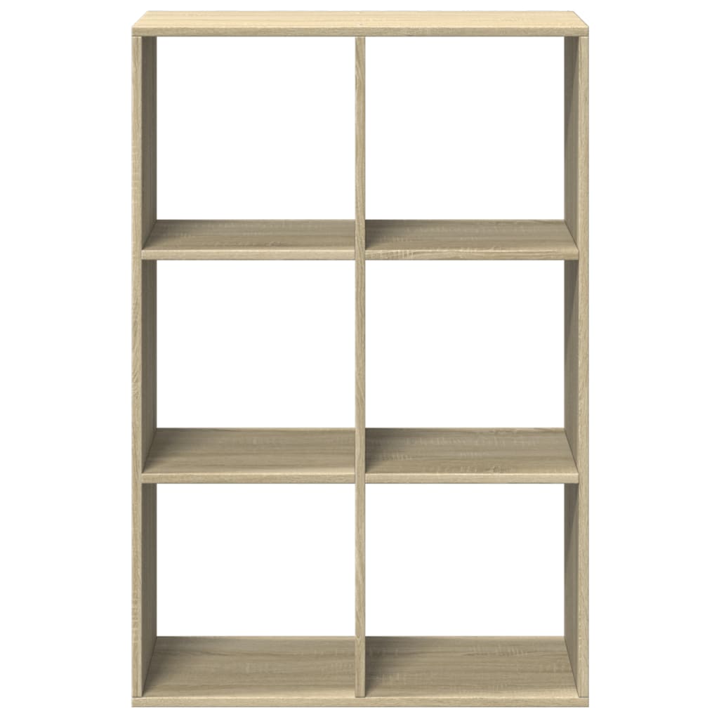 vidaXL Librería divisor madera ingeniería roble Sonoma 69,5x29x103,5cm