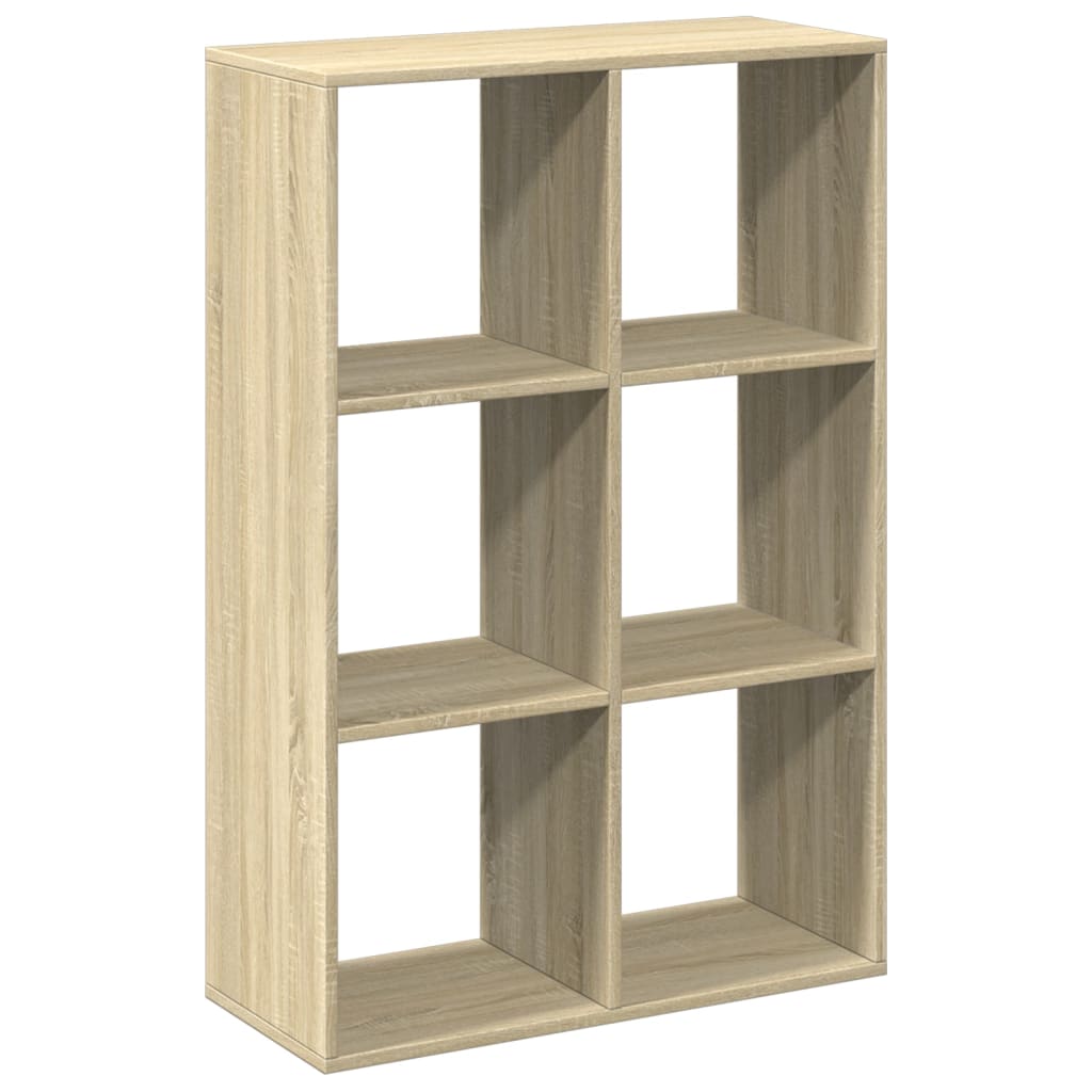 vidaXL Librería divisor madera ingeniería roble Sonoma 69,5x29x103,5cm