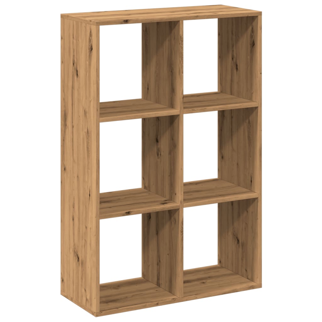 vidaXL Librería divisora madera roble artisan 69,5x29x103,5 cm