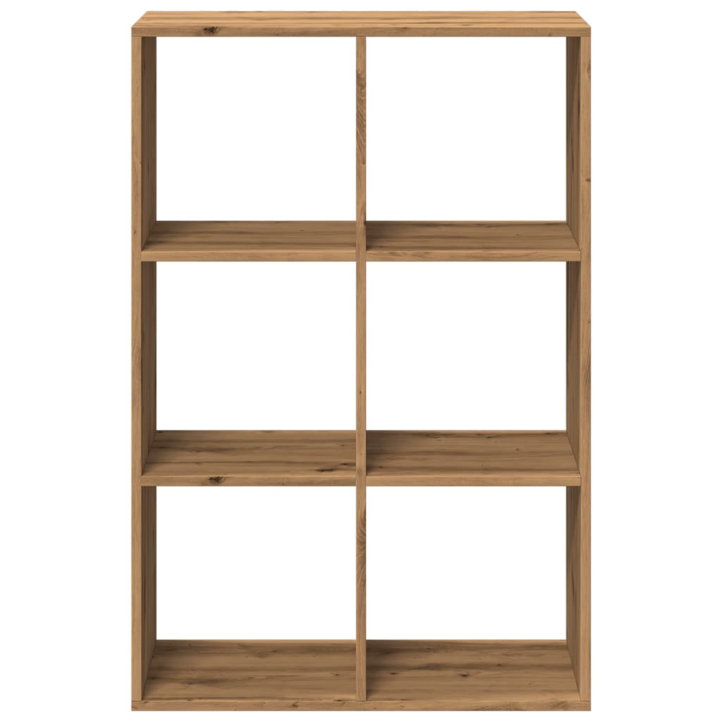 vidaXL Librería divisora madera roble artisan 69,5x29x103,5 cm