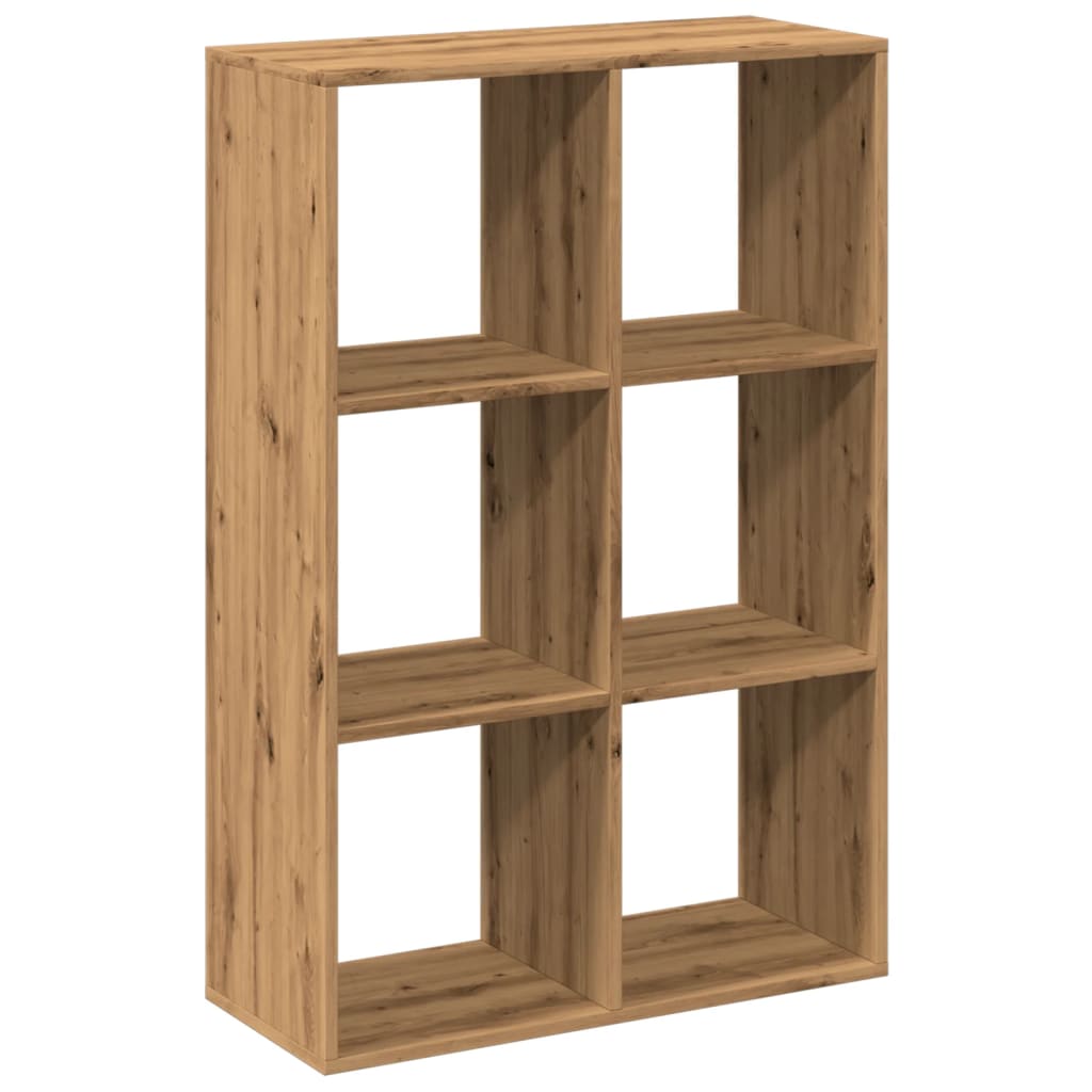 vidaXL Librería divisora madera roble artisan 69,5x29x103,5 cm