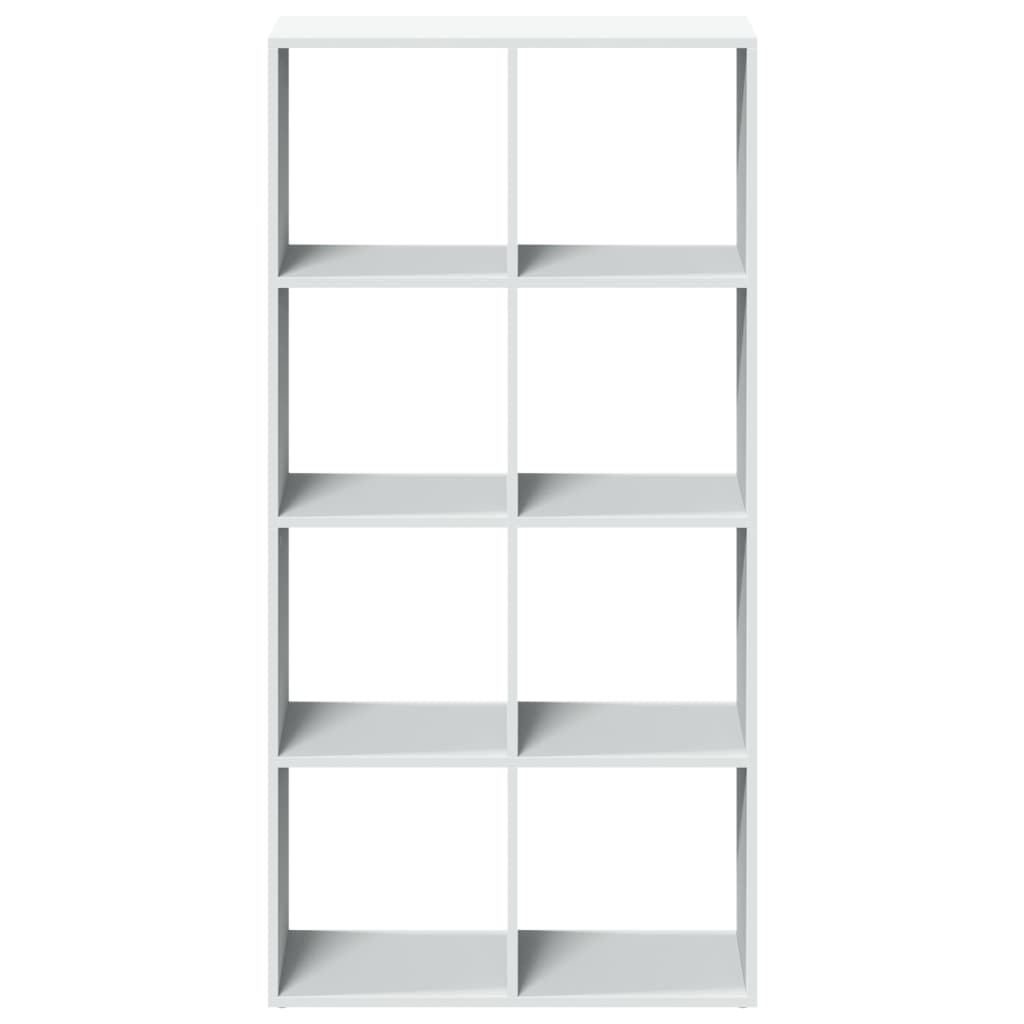 vidaXL Librería divisora madera ingeniería blanco 69,5x29x137,5 cm