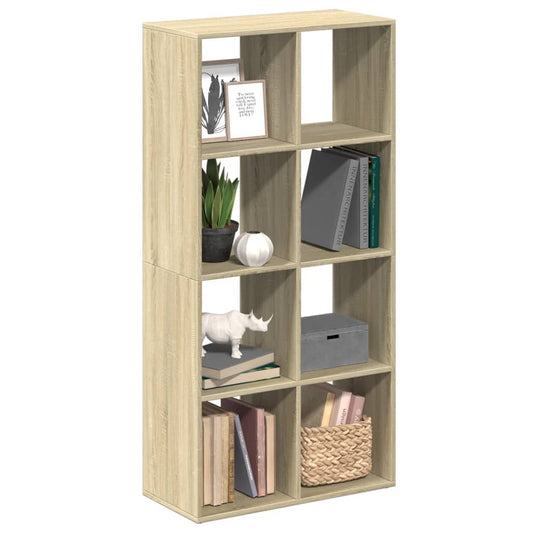 vidaXL Librería divisor madera ingeniería roble Sonoma 69,5x29x137,5cm