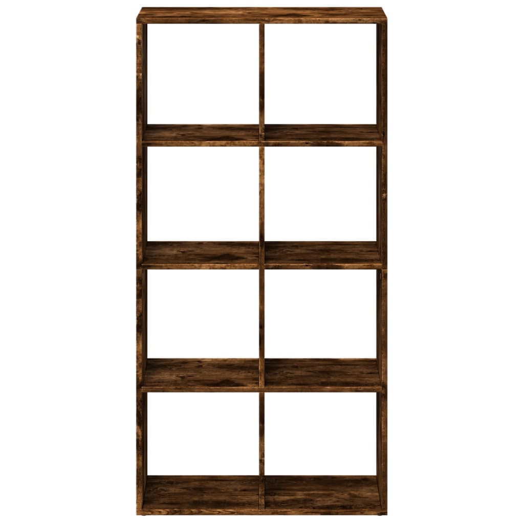 vidaXL Librería divisora madera roble ahumado 69,5x29x137,5cm