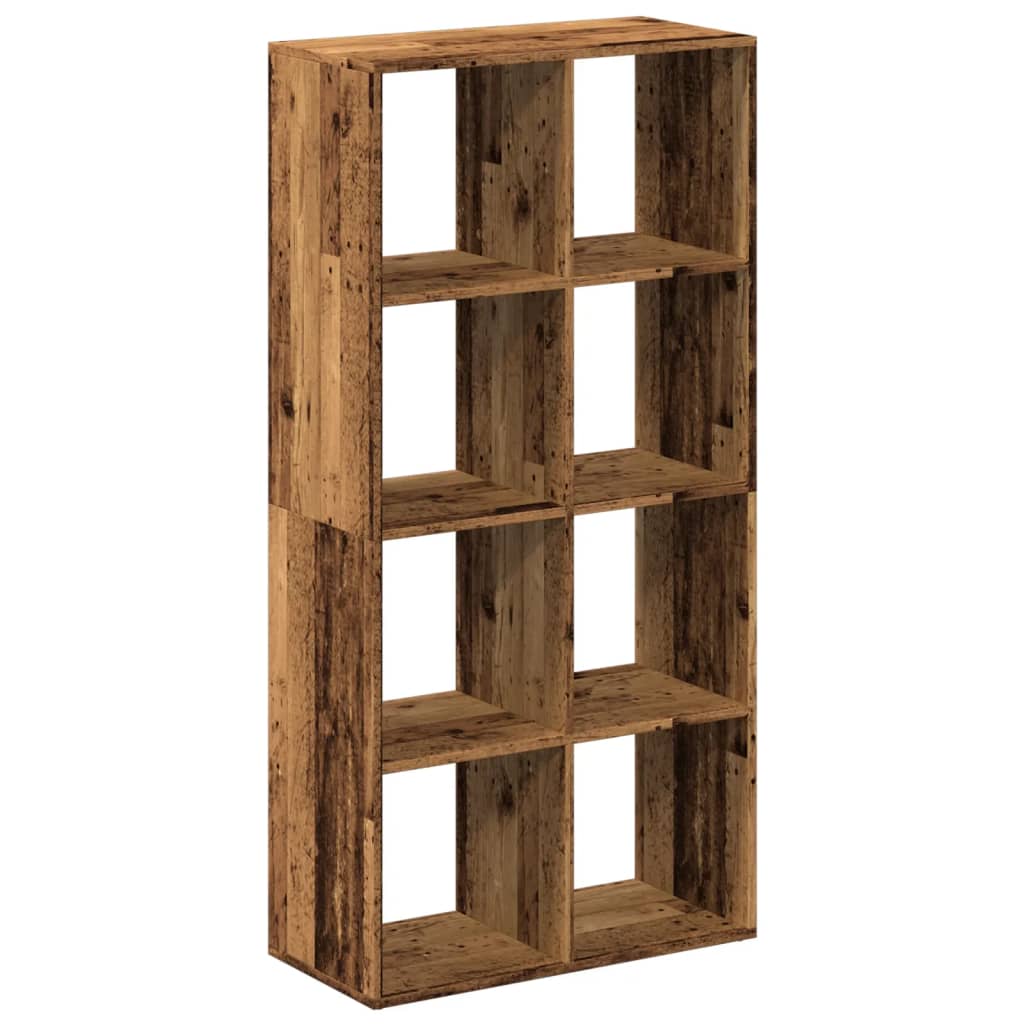 vidaXL Librería divisor madera ingeniería envejecida 69,5x29x137,5 cm