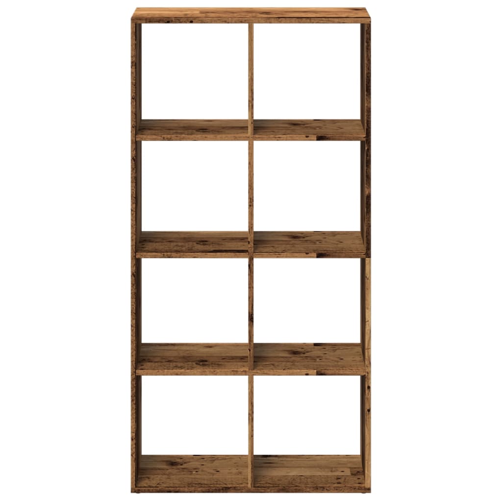 vidaXL Librería divisor madera ingeniería envejecida 69,5x29x137,5 cm