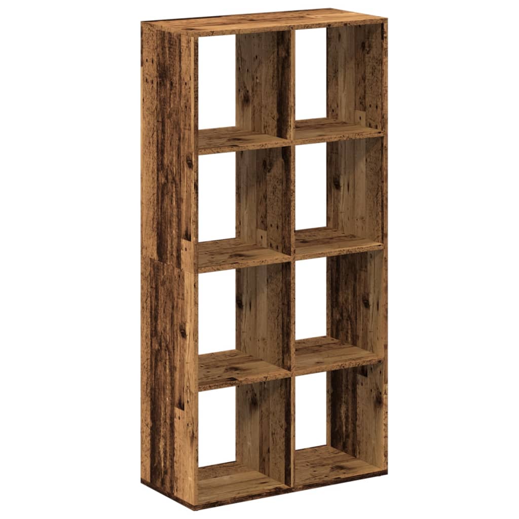 vidaXL Librería divisor madera ingeniería envejecida 69,5x29x137,5 cm