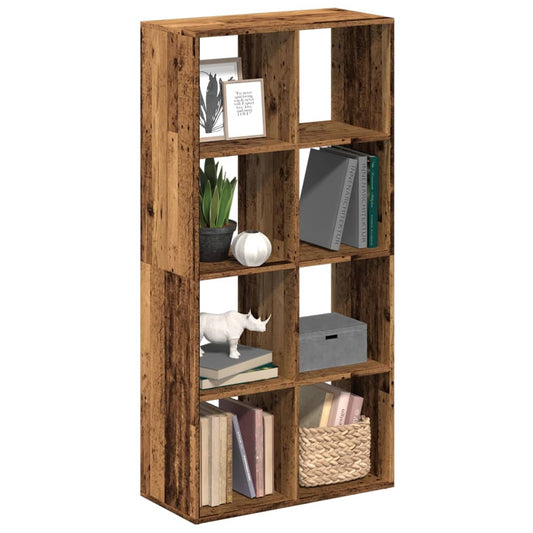 vidaXL Librería divisor madera ingeniería envejecida 69,5x29x137,5 cm