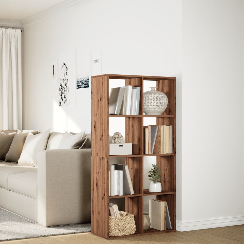 vidaXL Librería divisora madera roble artisan 69,5x29x137,5 cm