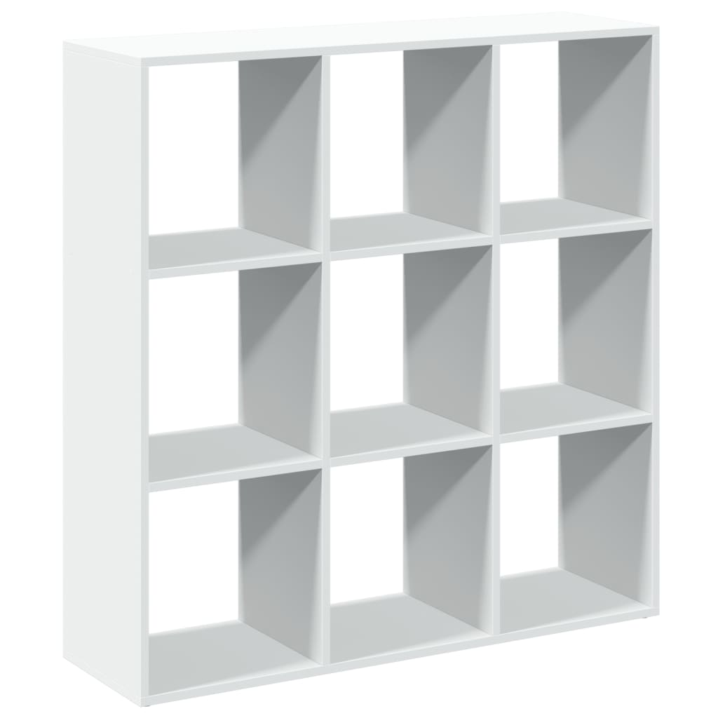 vidaXL Librería divisora madera ingeniería blanca 102x29x103,5 cm