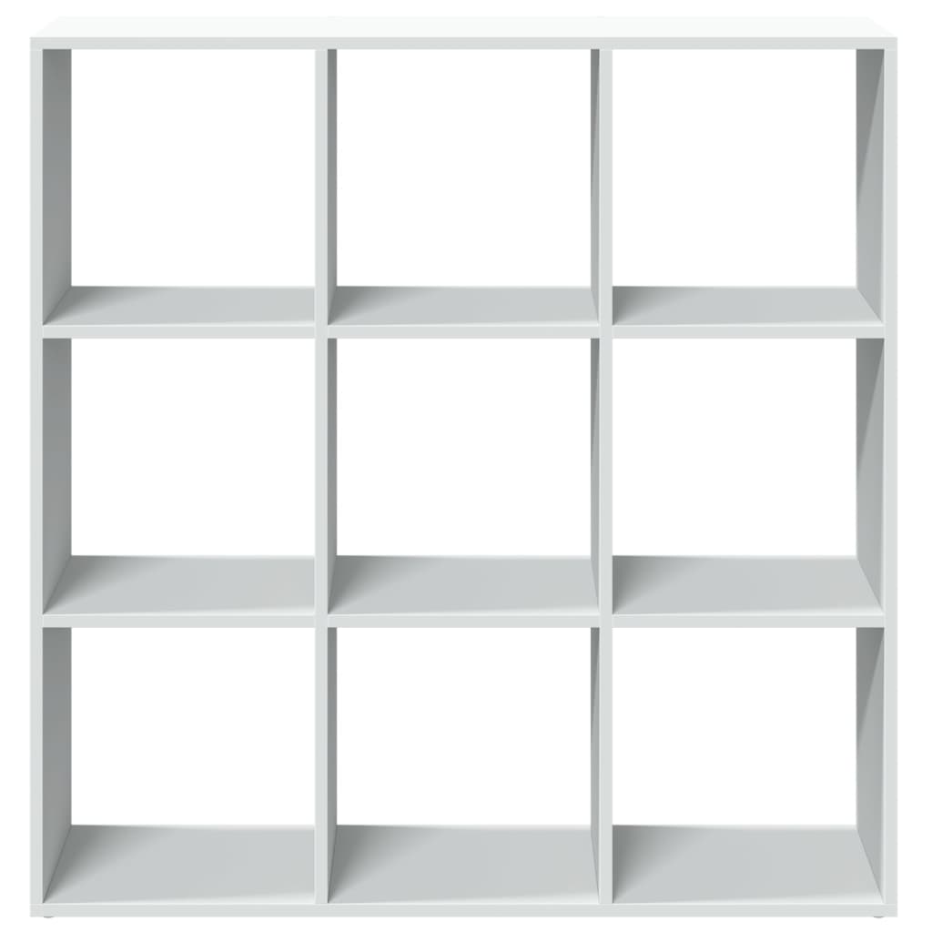 vidaXL Librería divisora madera ingeniería blanca 102x29x103,5 cm