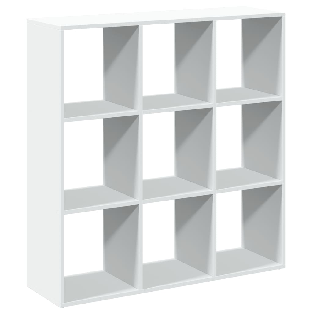 vidaXL Librería divisora madera ingeniería blanca 102x29x103,5 cm