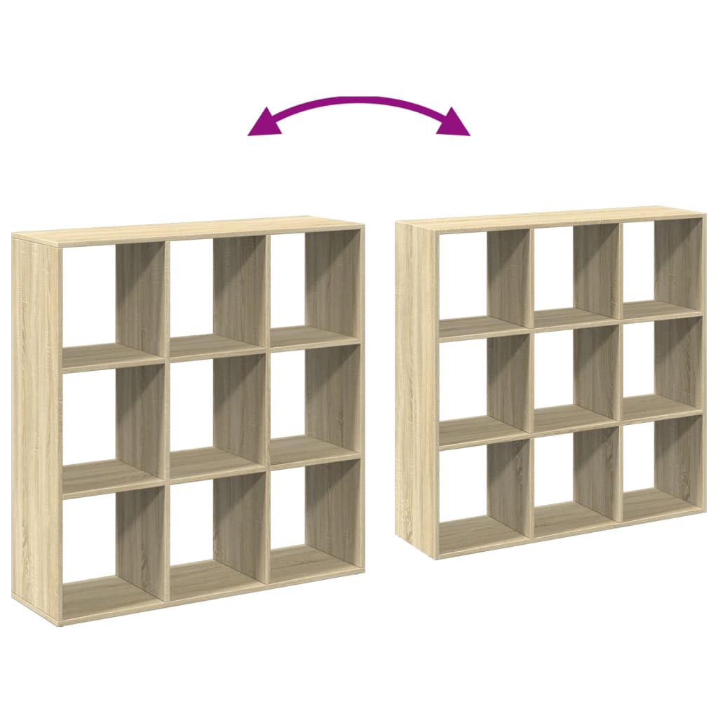 vidaXL Librería divisor madera ingeniería roble Sonoma 102x29x103,5 cm