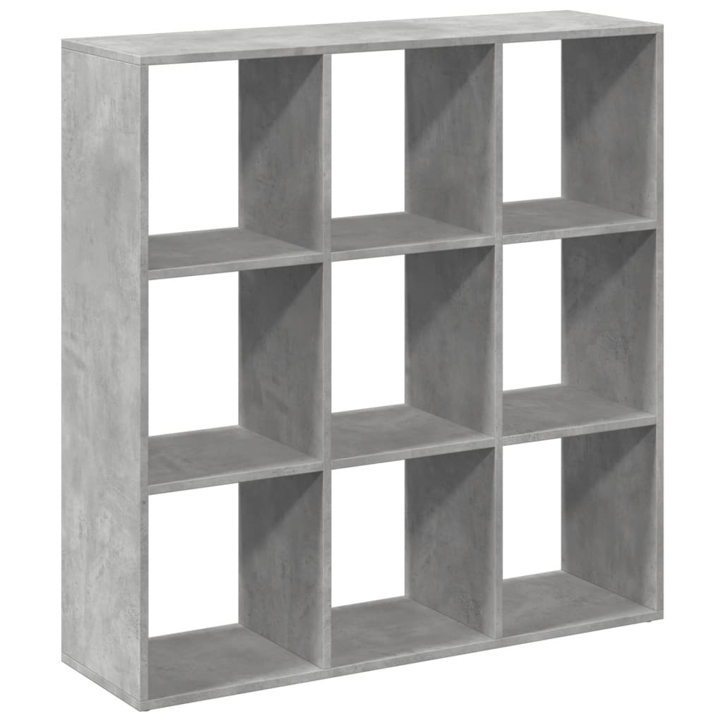 vidaXL Librería divisora madera gris hormigón 102x29x103,5 cm