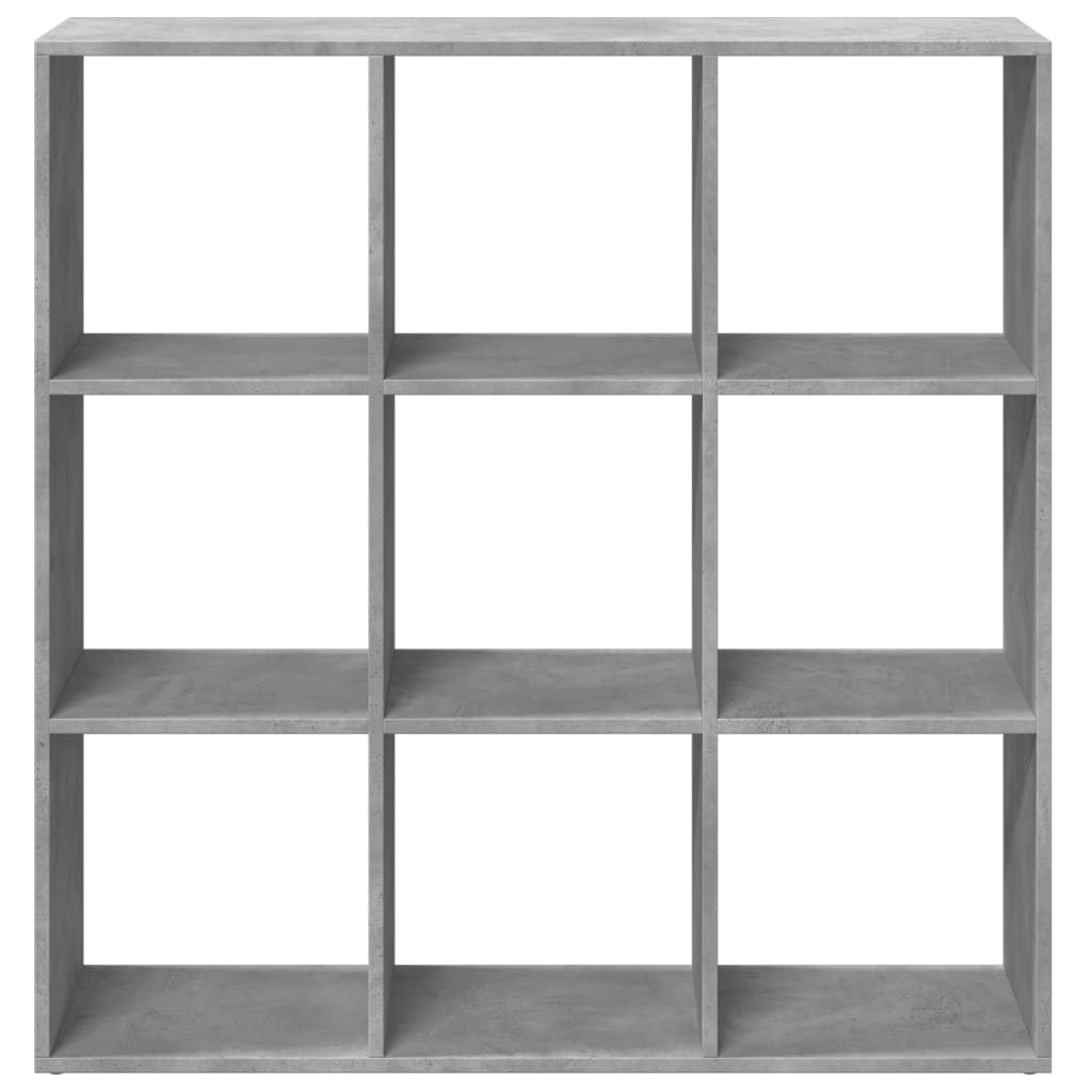 vidaXL Librería divisora madera gris hormigón 102x29x103,5 cm