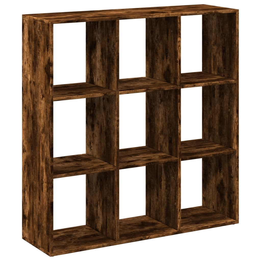 vidaXL Librería divisora madera roble ahumado 102x29x103,5 cm