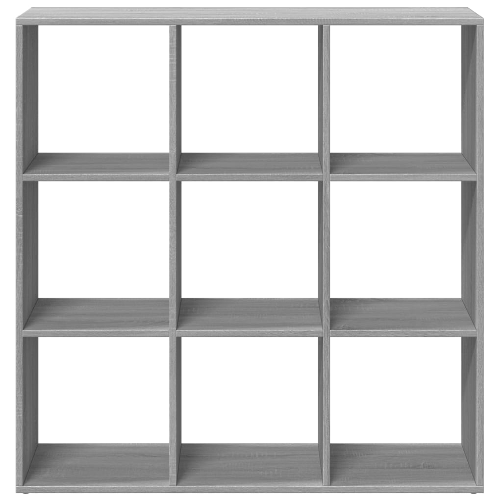 vidaXL Librería divisor madera ingeniería gris Sonoma 102x29x103,5 cm