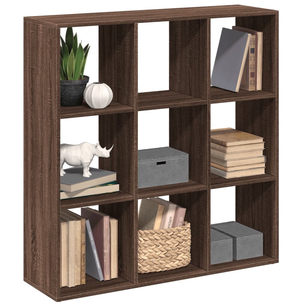 vidaXL Librería divisora madera marrón roble 102x29x103,5 cm