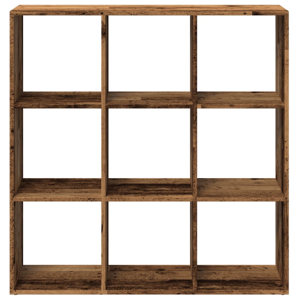 vidaXL Librería divisora madera ingeniería envejecida 102x29x103,5 cm