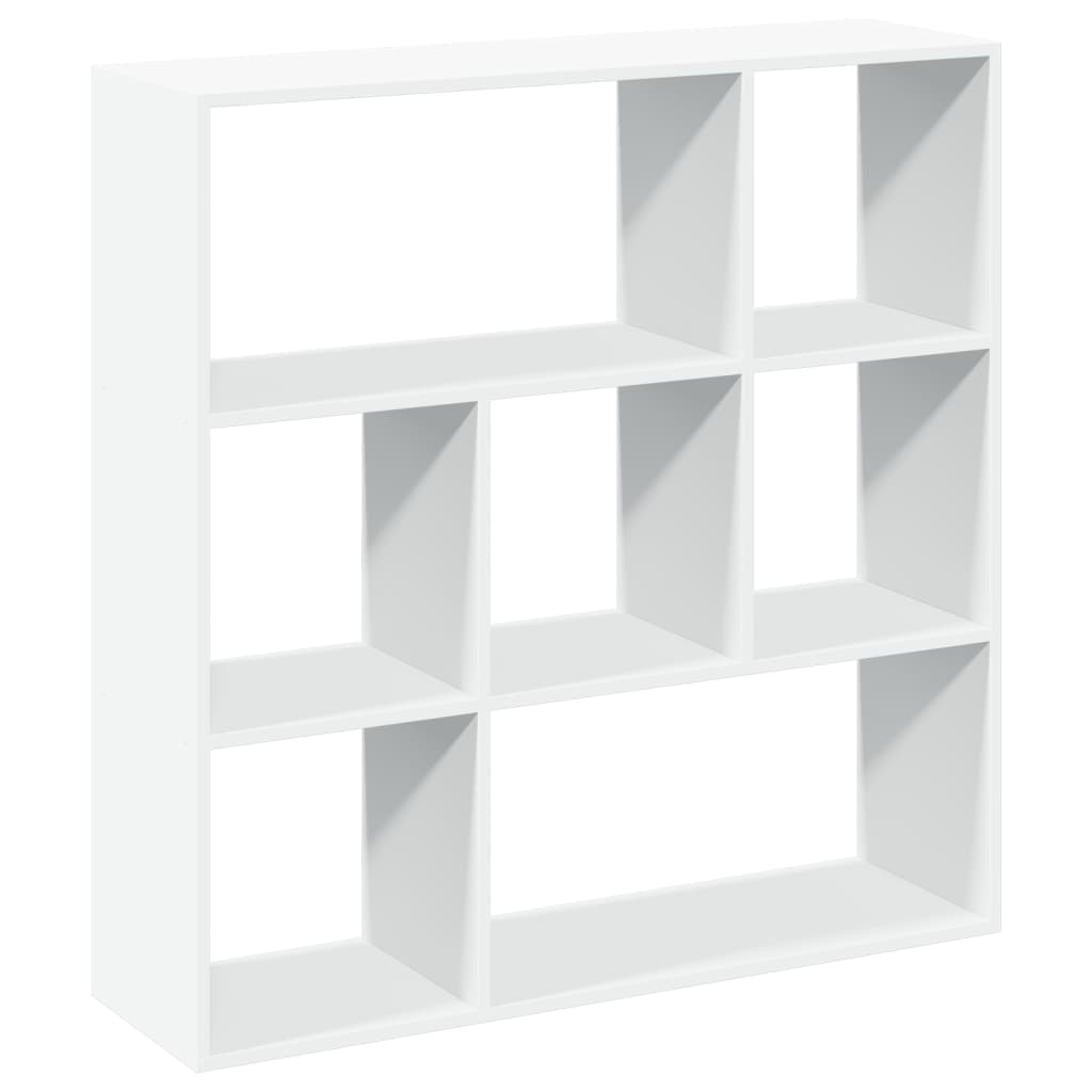 vidaXL Librería divisora madera ingeniería blanca 102x29x103,5 cm