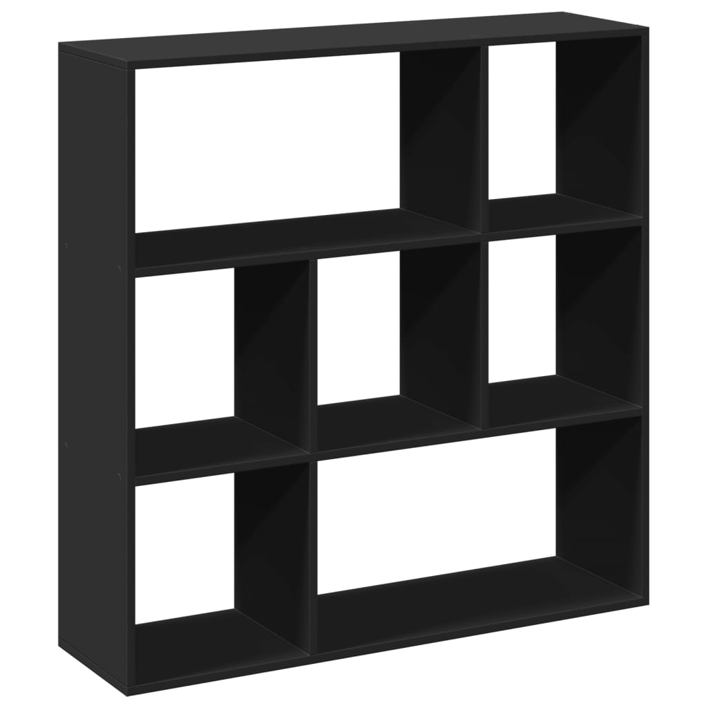 vidaXL Librería divisora madera de ingeniería negra 102x29x103,5 cm