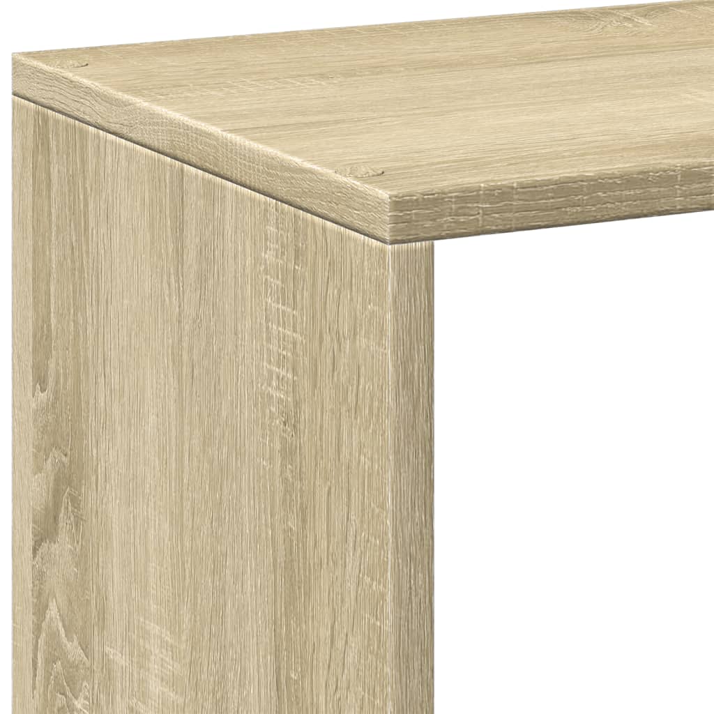 vidaXL Librería divisor madera ingeniería roble Sonoma 102x29x103,5 cm