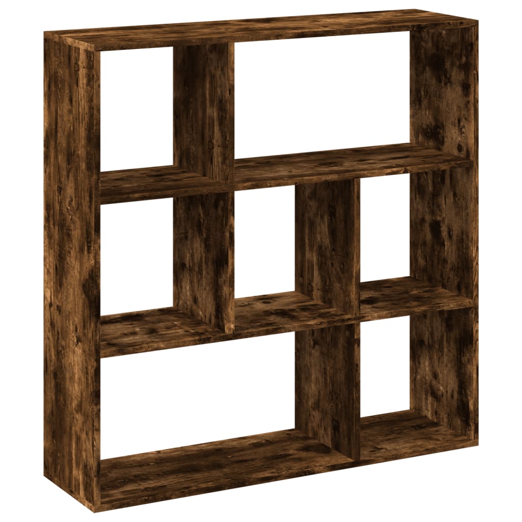 vidaXL Librería divisora madera roble ahumado 102x29x103,5 cm