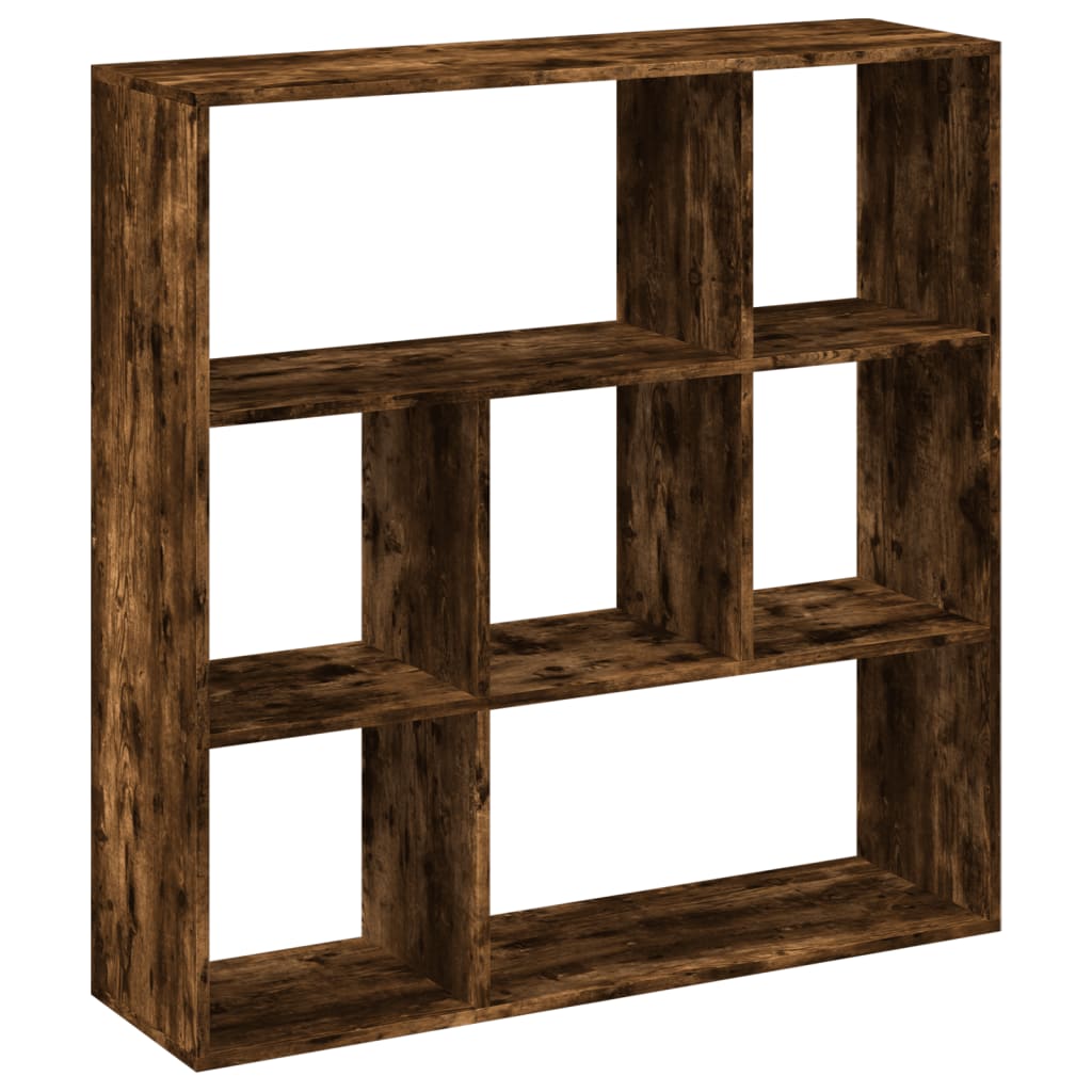 vidaXL Librería divisora madera roble ahumado 102x29x103,5 cm