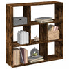 vidaXL Librería divisora madera roble ahumado 102x29x103,5 cm