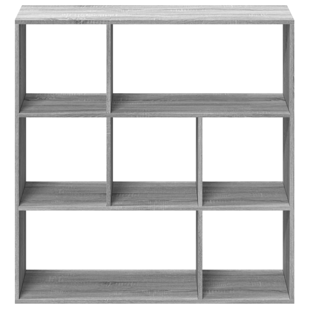 vidaXL Librería divisor madera ingeniería gris Sonoma 102x29x103,5 cm