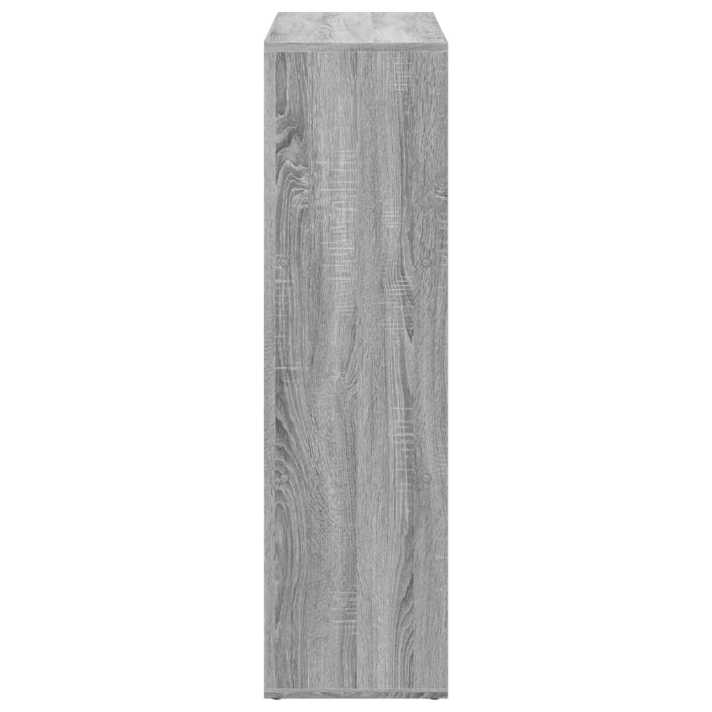 vidaXL Librería divisor madera ingeniería gris Sonoma 102x29x103,5 cm