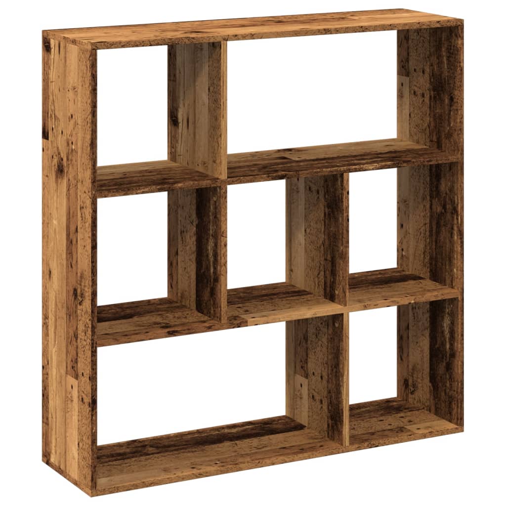 vidaXL Librería divisora madera ingeniería envejecida 102x29x103,5 cm