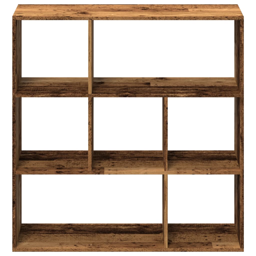 vidaXL Librería divisora madera ingeniería envejecida 102x29x103,5 cm