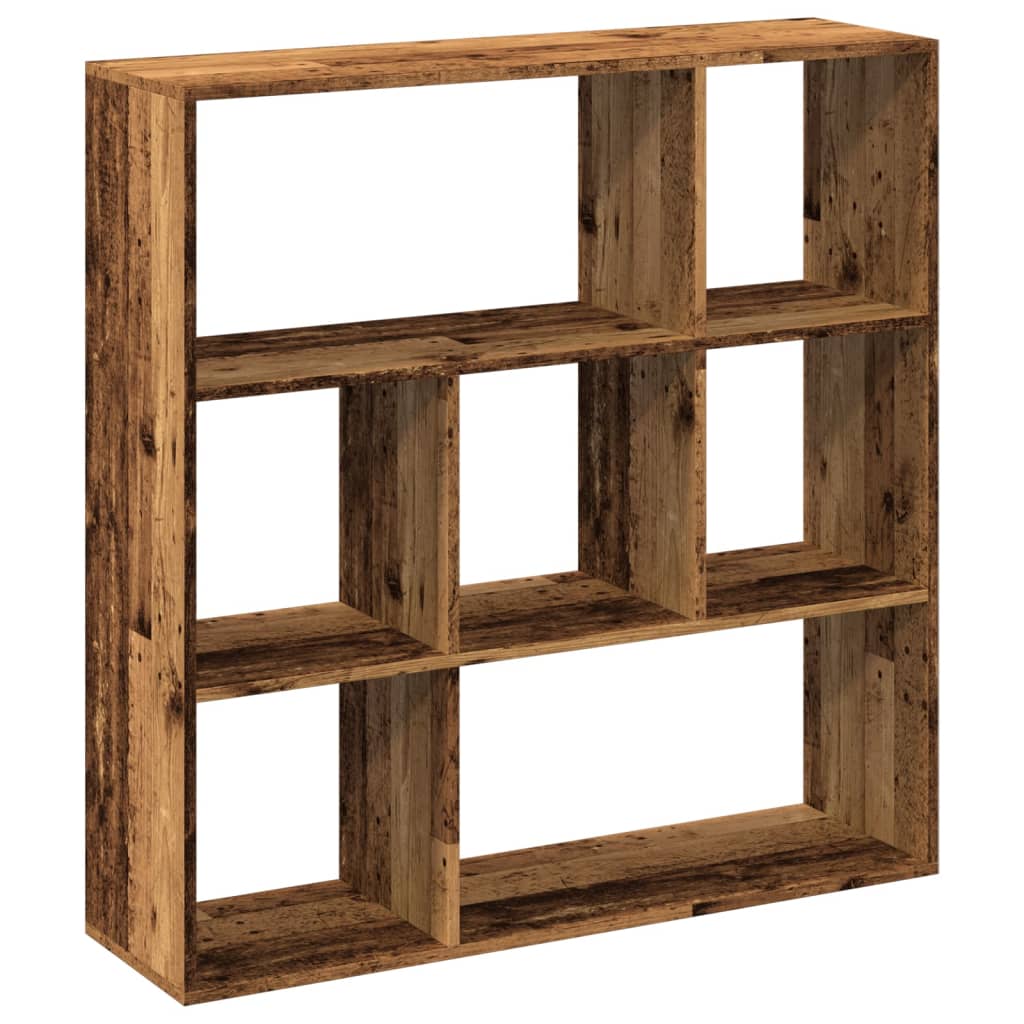 vidaXL Librería divisora madera ingeniería envejecida 102x29x103,5 cm