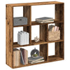 vidaXL Librería divisora madera ingeniería envejecida 102x29x103,5 cm