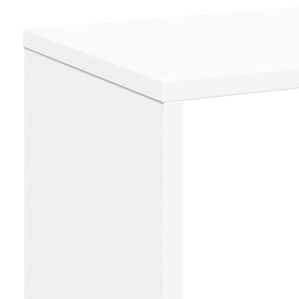 vidaXL Librería divisora madera ingeniería blanca 67x25x161,5 cm