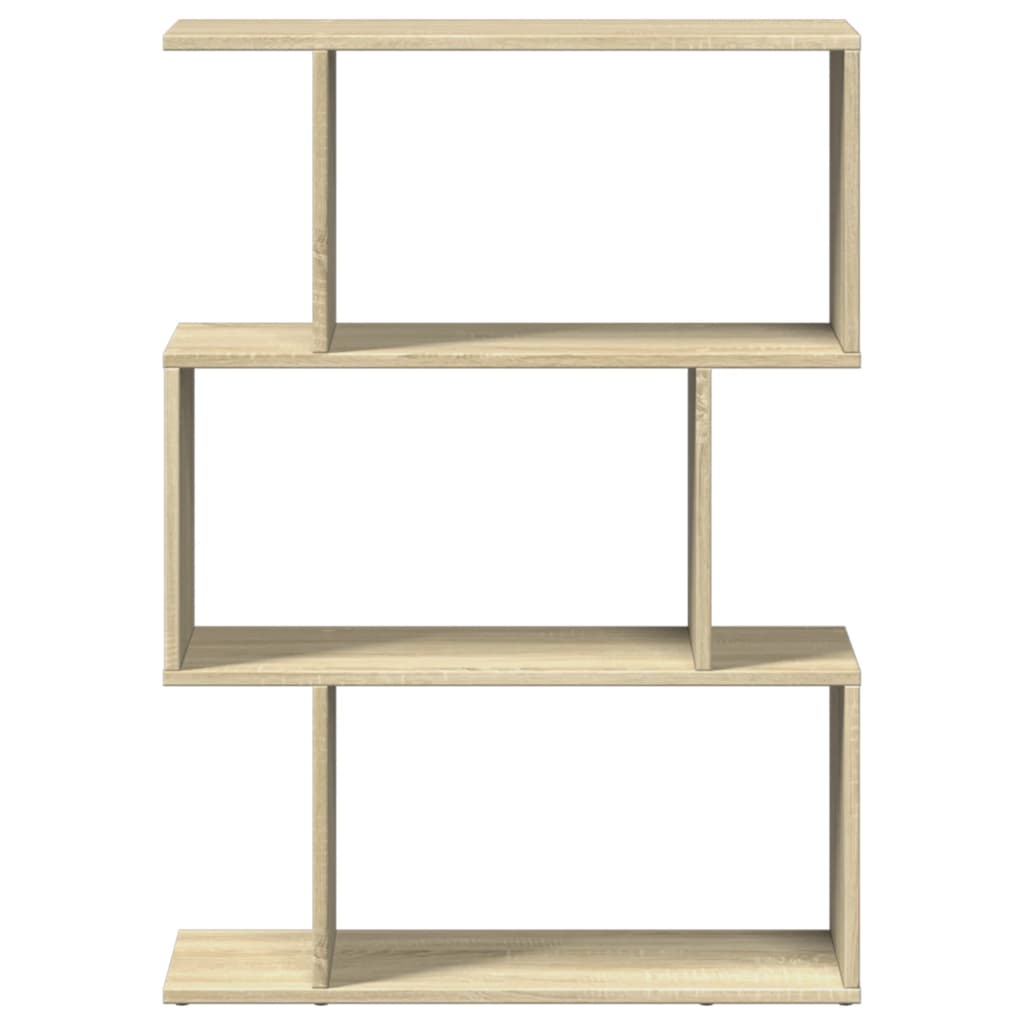 vidaXL Librería divisora 3 niveles madera roble Sonoma 70x24x97 cm