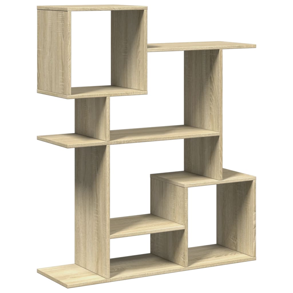 vidaXL Librería divisor madera ingeniería roble Sonoma 92x29x112 cm