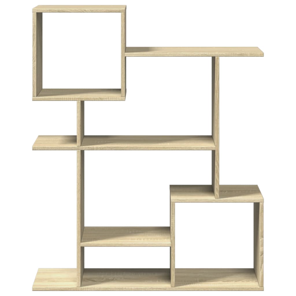 vidaXL Librería divisor madera ingeniería roble Sonoma 92x29x112 cm