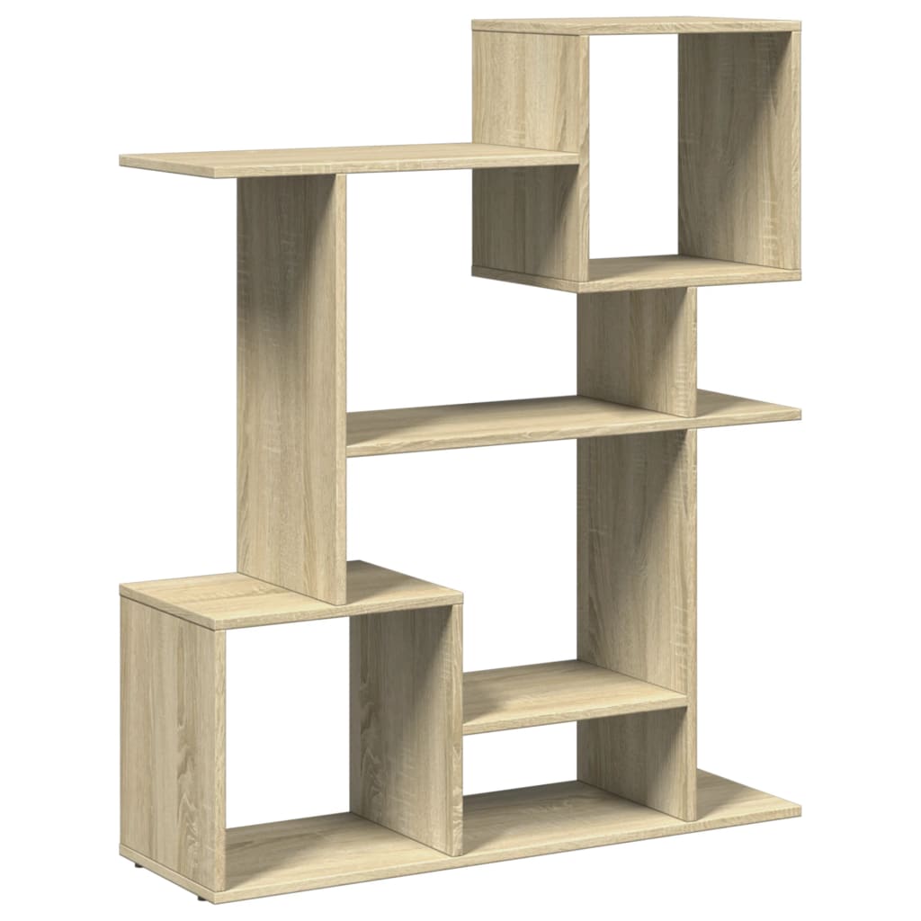 vidaXL Librería divisor madera ingeniería roble Sonoma 92x29x112 cm